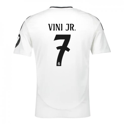 Fotbollskläder Real Madrid Vini JR 7 Hemmatröja 2024-25 - Kortärmad Fotbollskläder Real Madrid Vini JR 7 Hemmatröja 2024-25 - Kortärmad